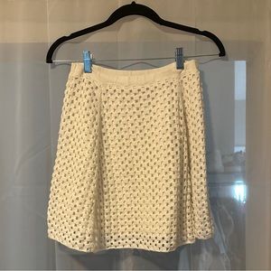 Theory Crochet Fit and Flare Skirt Small